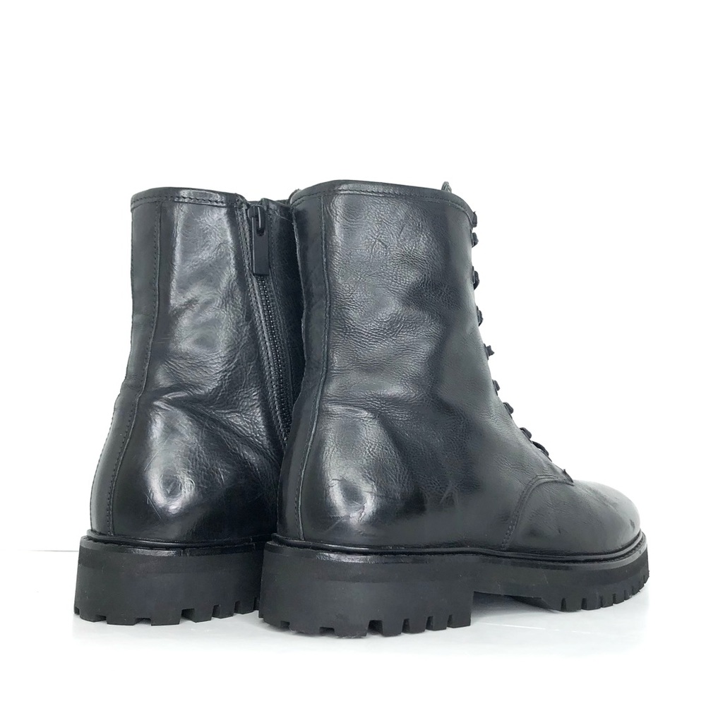 Thursday Black Combat Ankle Lace Up Lug Sole Boots Women’s 8 Shoes - Picture 9 of 13